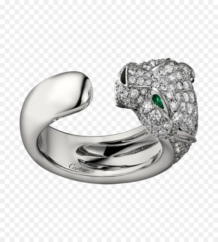 Cincin Berlian Panther，Cartier PNG