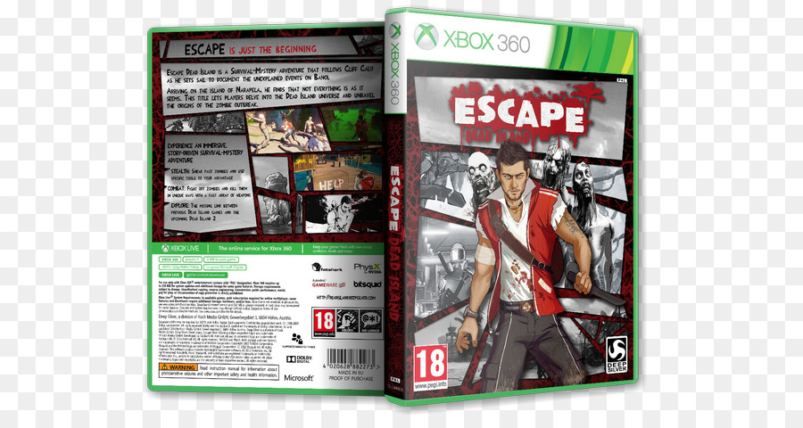 Xbox 360，Escape Mati Pulau PNG