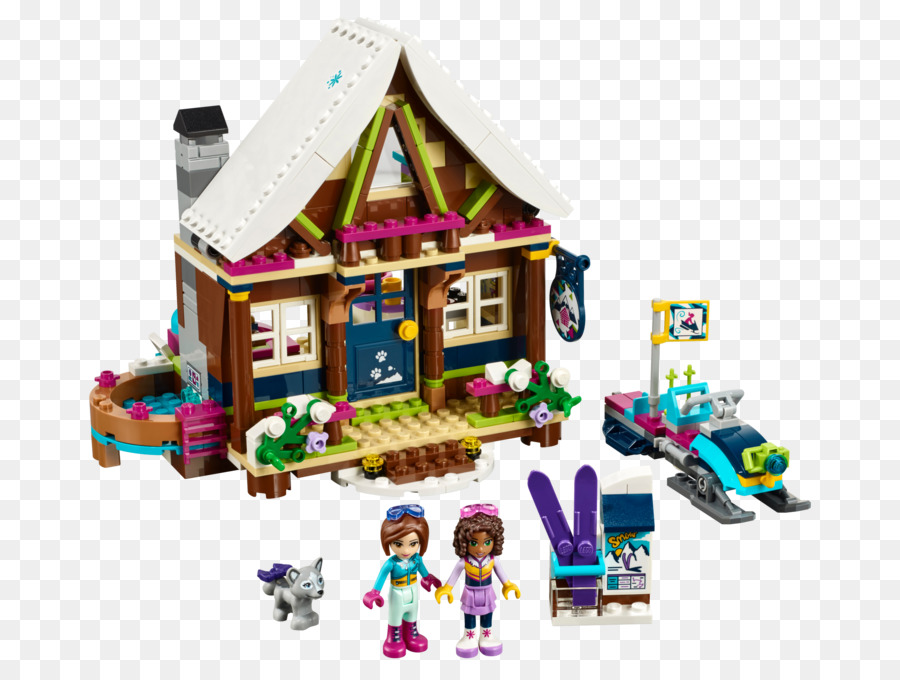 Lego 41323 Teman Teman Snow Resort Chalet，Lego Teman PNG