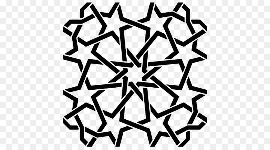 Pola Geometris Islam Arsitektur Moor Henna gambar png