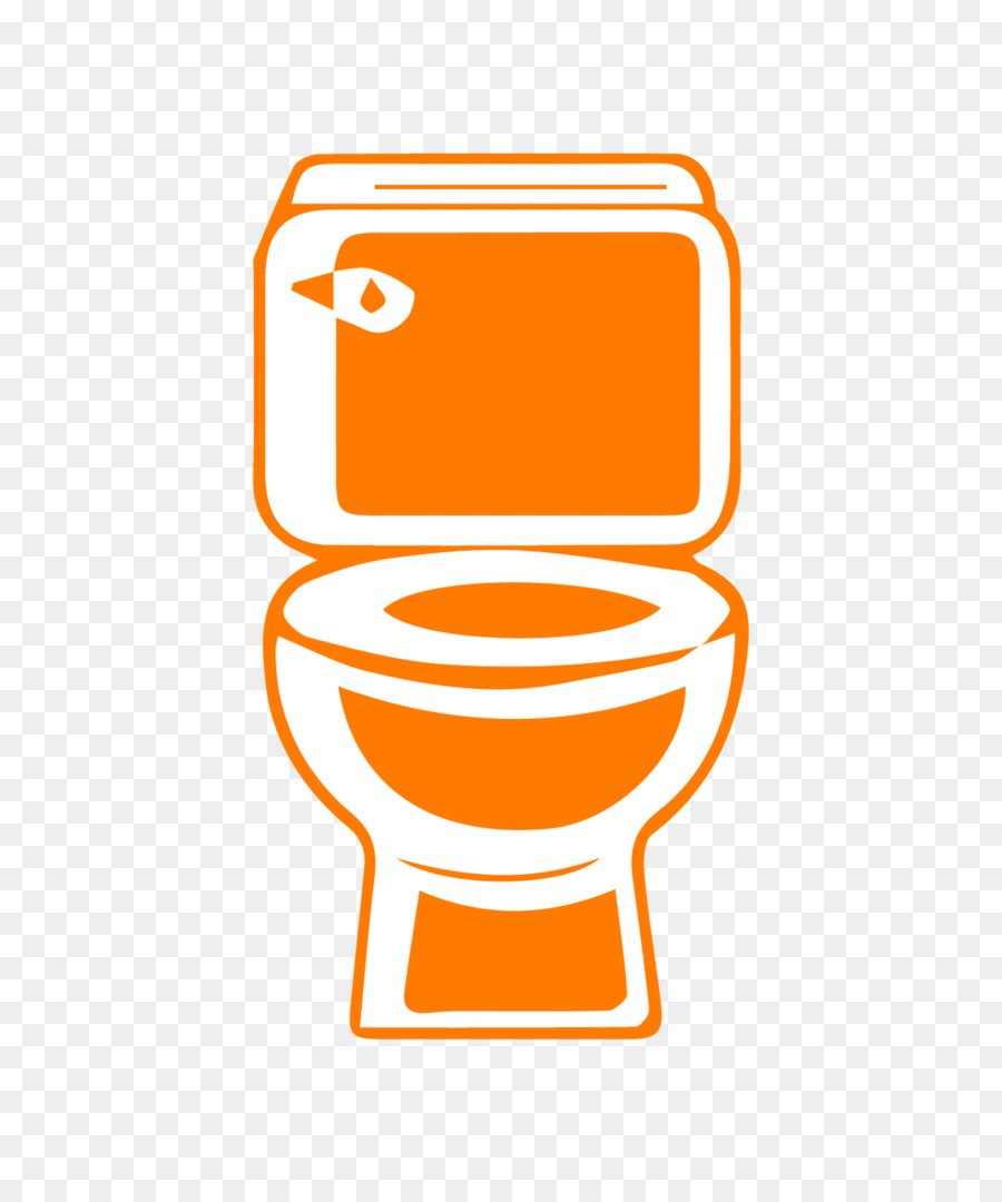 Ikon Toilet Oranye，Toilet PNG