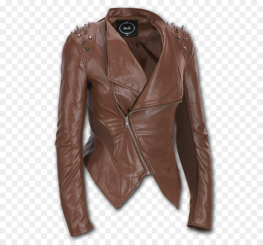 Jaket Kulit Coklat，Ritsleting PNG