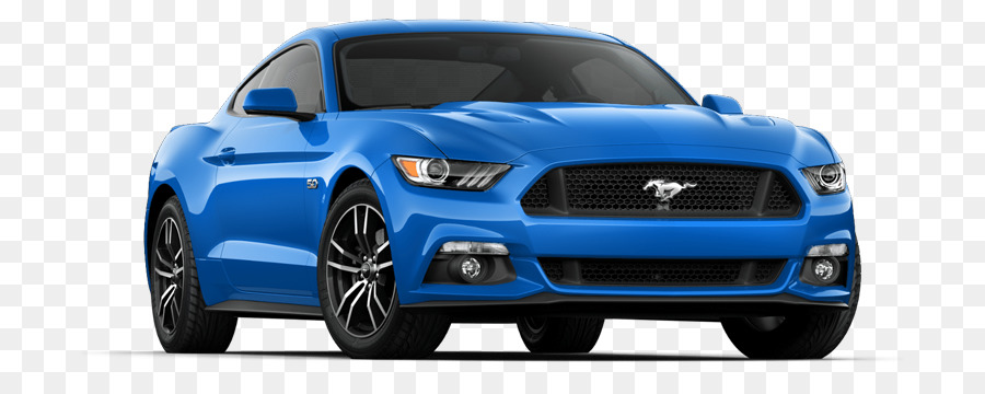 Mobil Biru，Mustang PNG