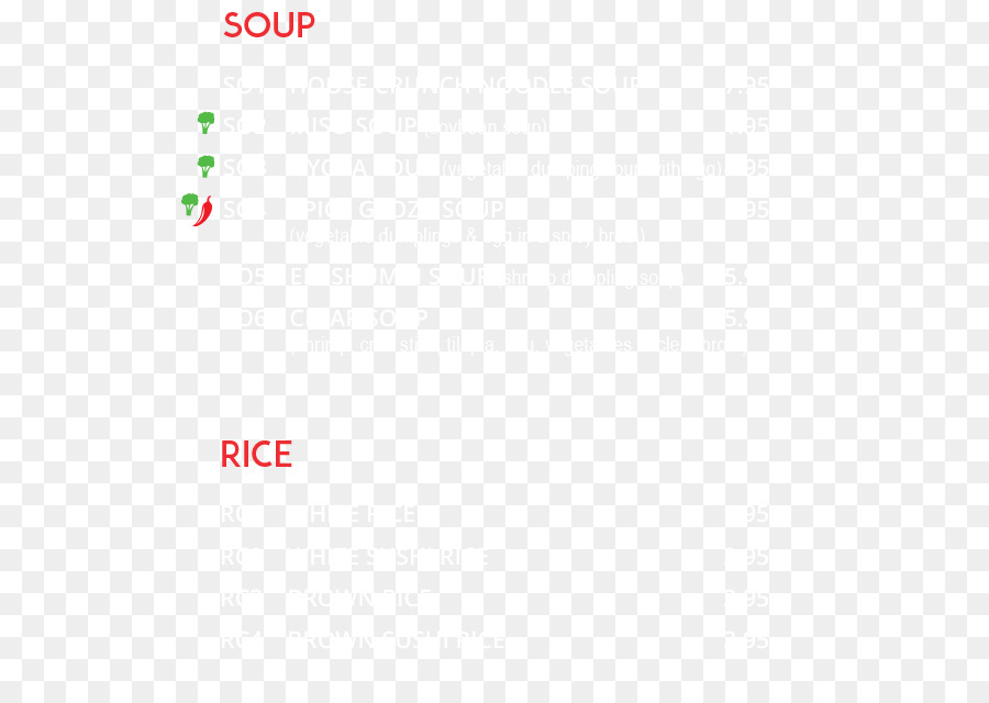 Menu Dengan Sup Dan Nasi，Makanan PNG