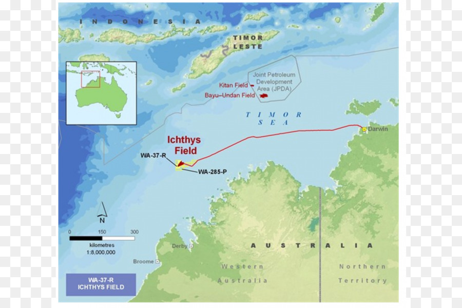 Lapangan Gas Ichthys，Kbr PNG