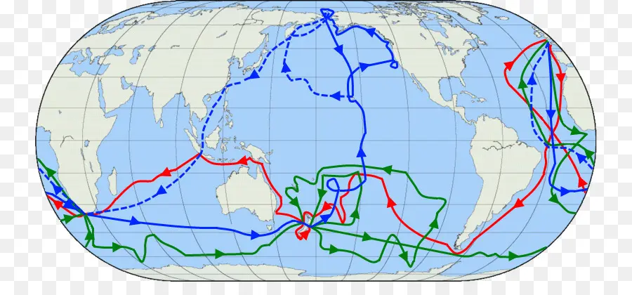 Peta Dunia，Rute PNG