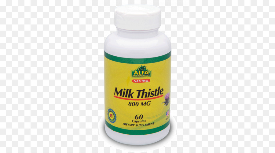 Suplemen Milk Thistle，Botol PNG