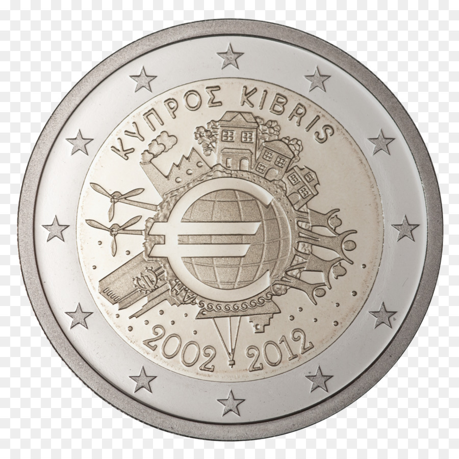 2 Koin Euro，Koin Euro PNG