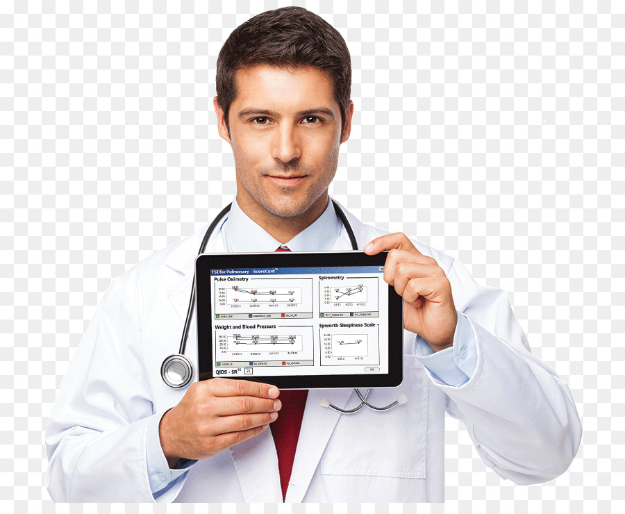 Dokter Dengan Tablet，Medis PNG