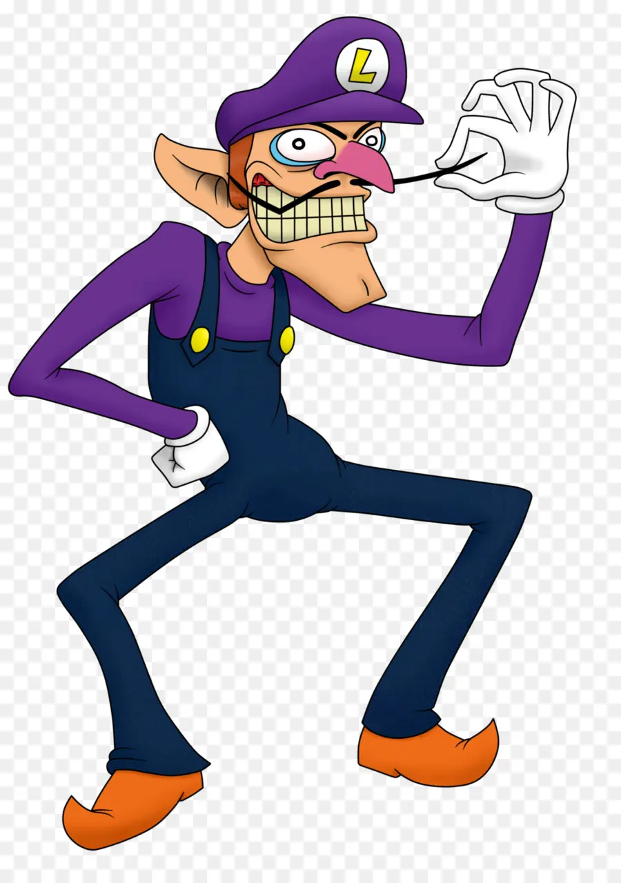 Karakter Kartun，Waluigi PNG