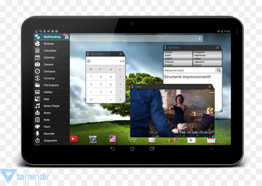 Komputer Tablet，Komputer Multitasking PNG