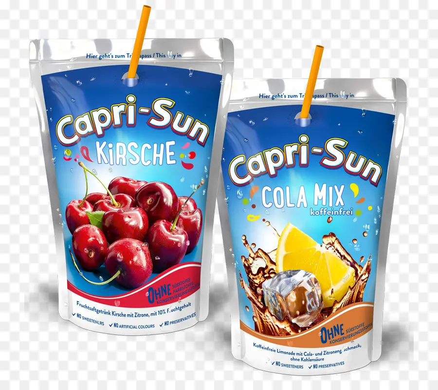 Campuran Capri Sun Kirsche Dan Cola，Jus PNG