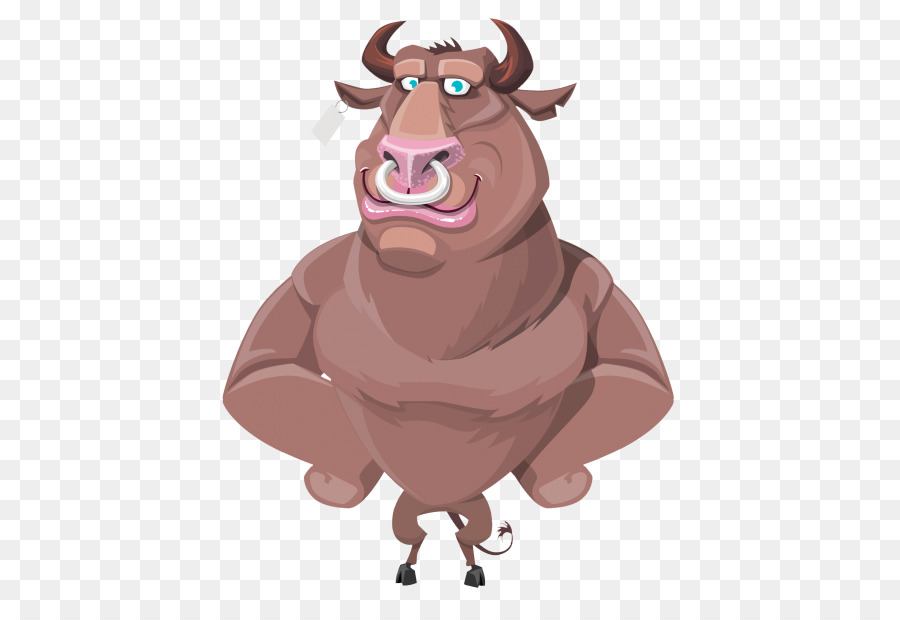 Banteng Berotot，Kartun PNG