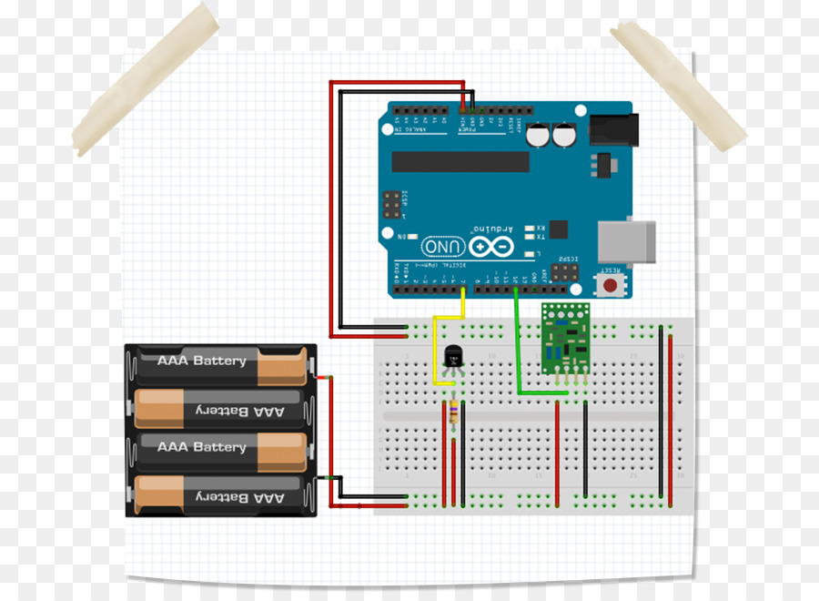 Arduino，Diagram Pengkabelan PNG