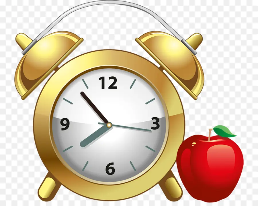 Jam Alarm Dan Apple，Waktu PNG