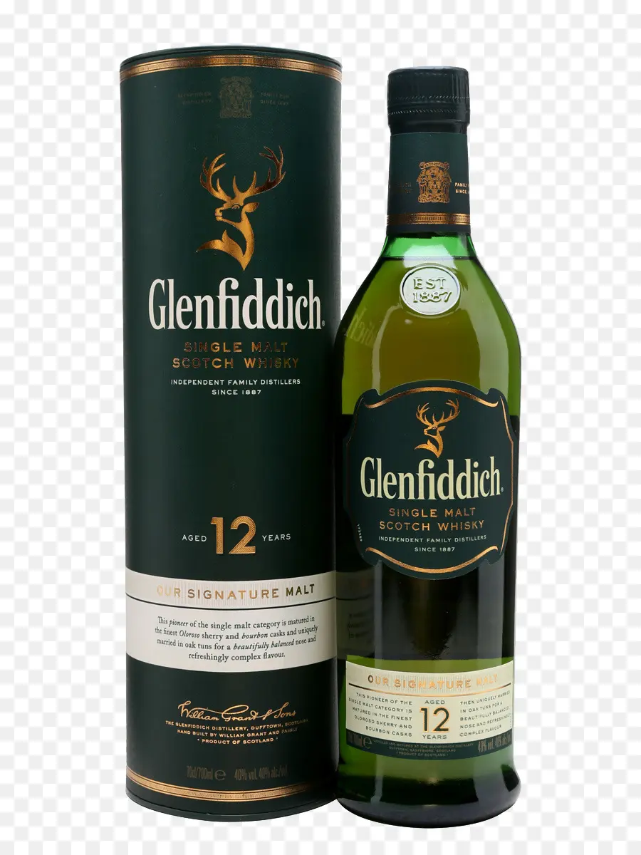 Botol Glenfiddich，Wiski PNG