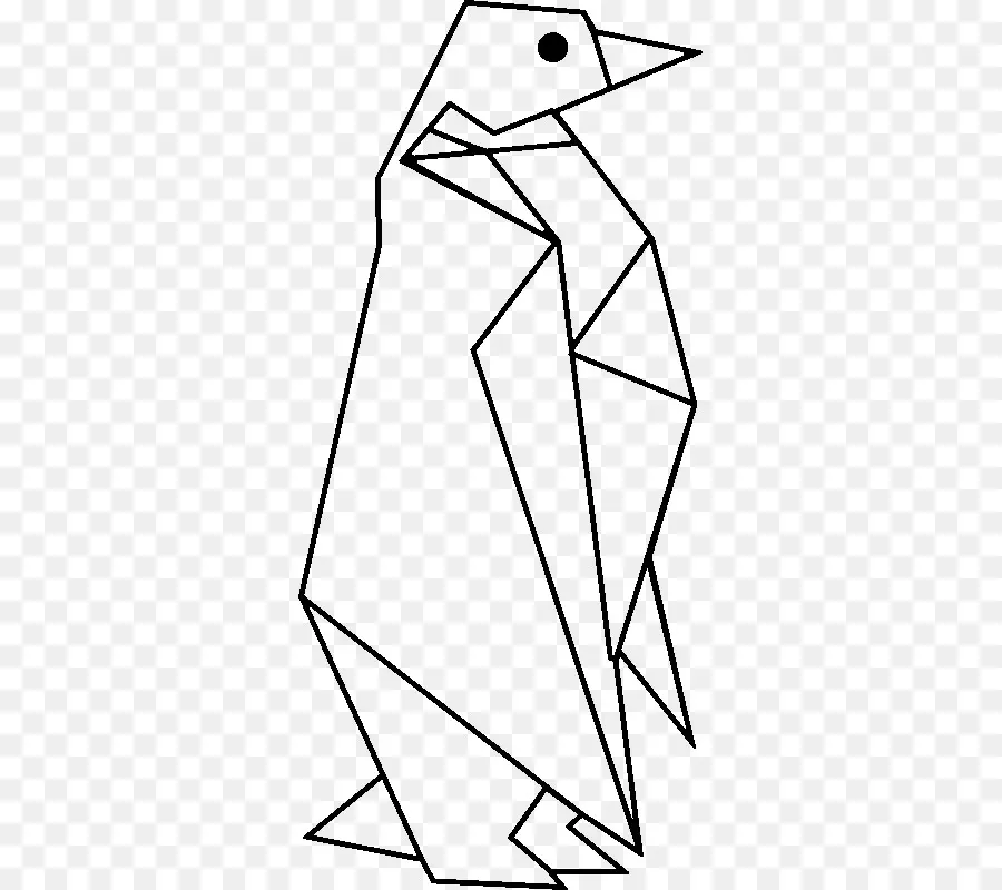 Penguin，Origami PNG