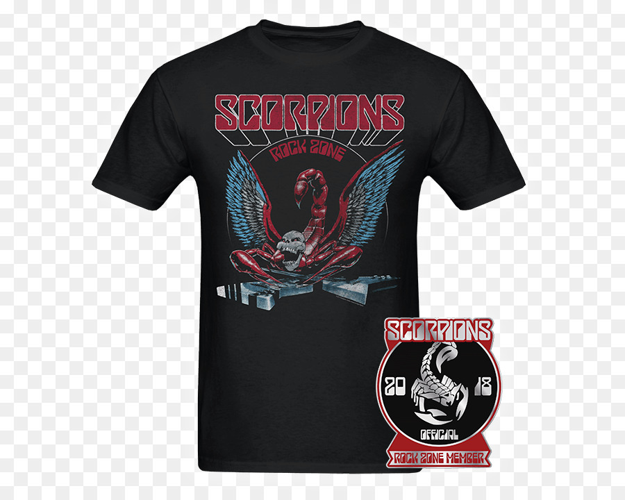 Kaos Band Rock Scorpions，Pita PNG