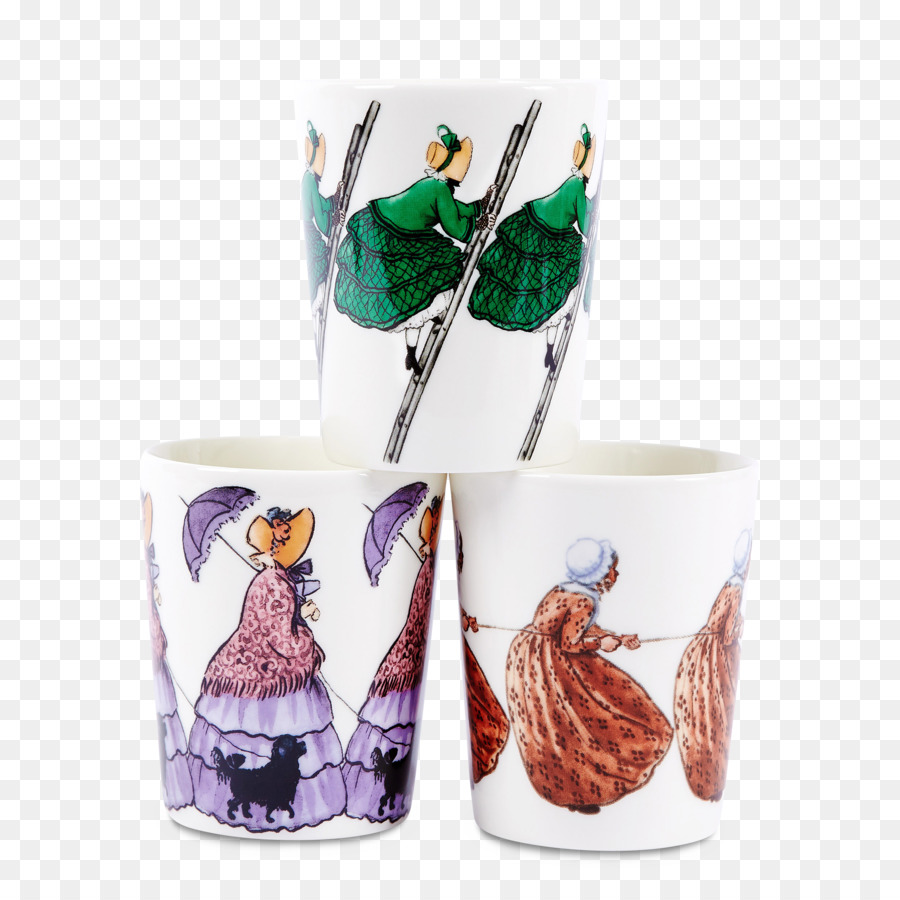 Bibi Hijau Bibi Coklat Dan Bibi Lavender，Mug PNG