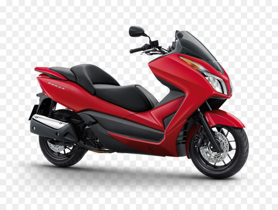 Sepeda Motor Merah Hitam，Skuter PNG