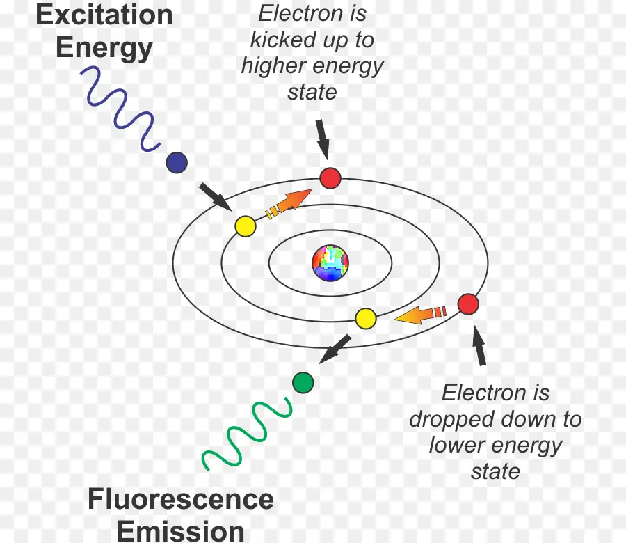 Emisi Fluoresensi，Sains PNG