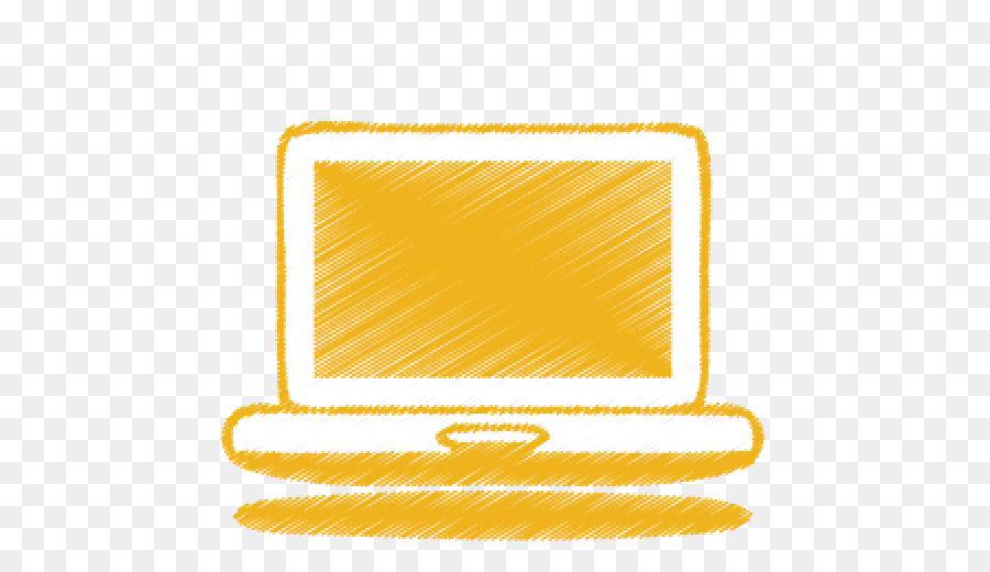 Laptop Oranye，Komputer PNG