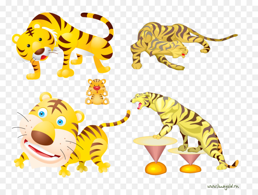 Harimau，Kartun PNG