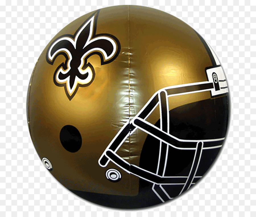 Sepak Bola Amerika Helm，New Orleans Saints PNG