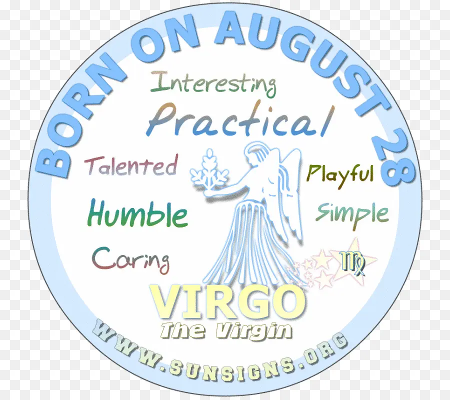 Zodiak Virgo，28 Agustus PNG