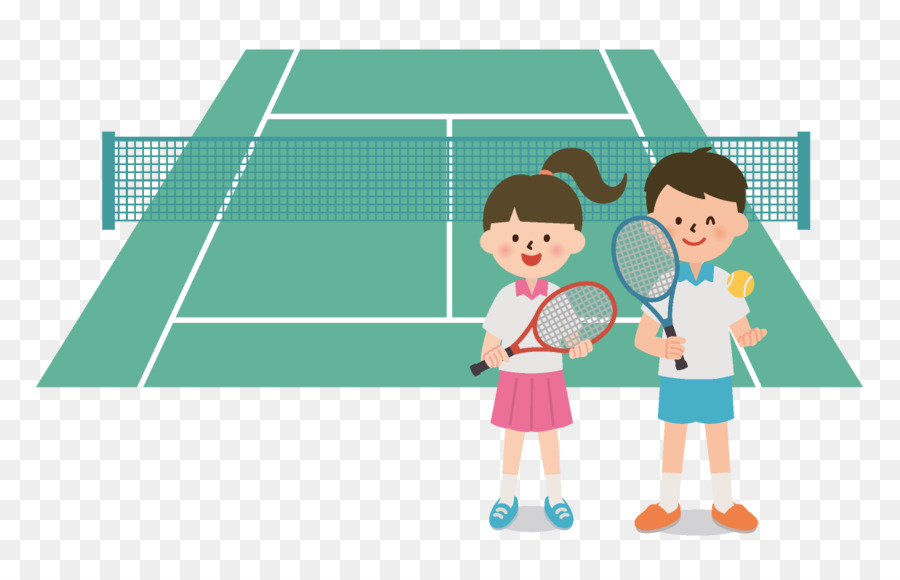 Anak Anak Bermain Tenis，Olahraga PNG