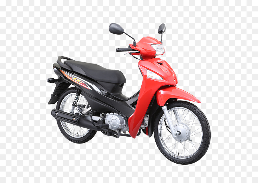 Sepeda Motor Merah Hitam，Skuter PNG