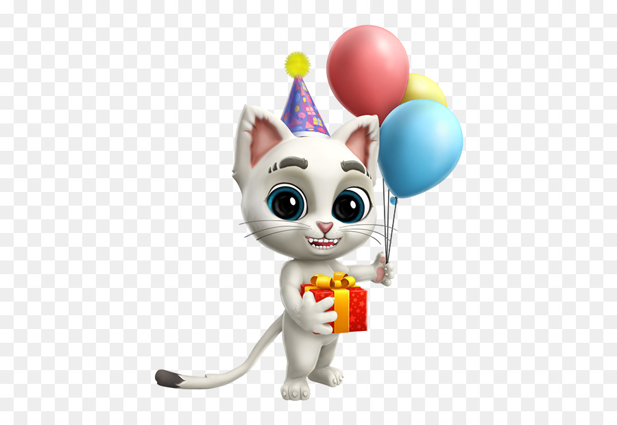 Kucing Putih，Balon PNG