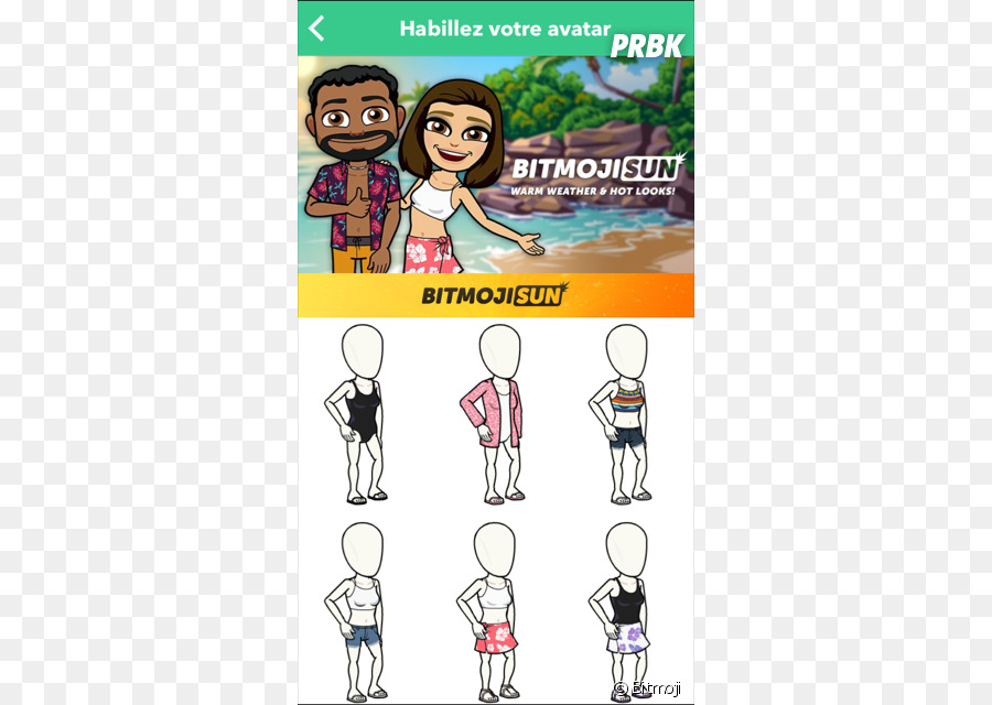 Bitstrips，Pakaian PNG