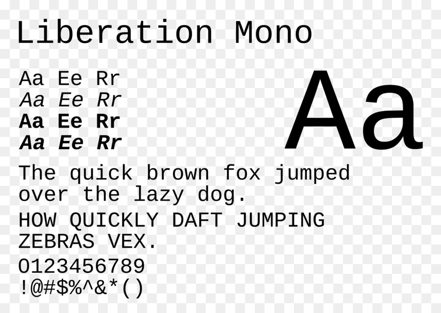 Huruf Monospace Font，Huruf PNG