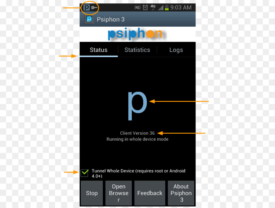 Psiphon，Android PNG