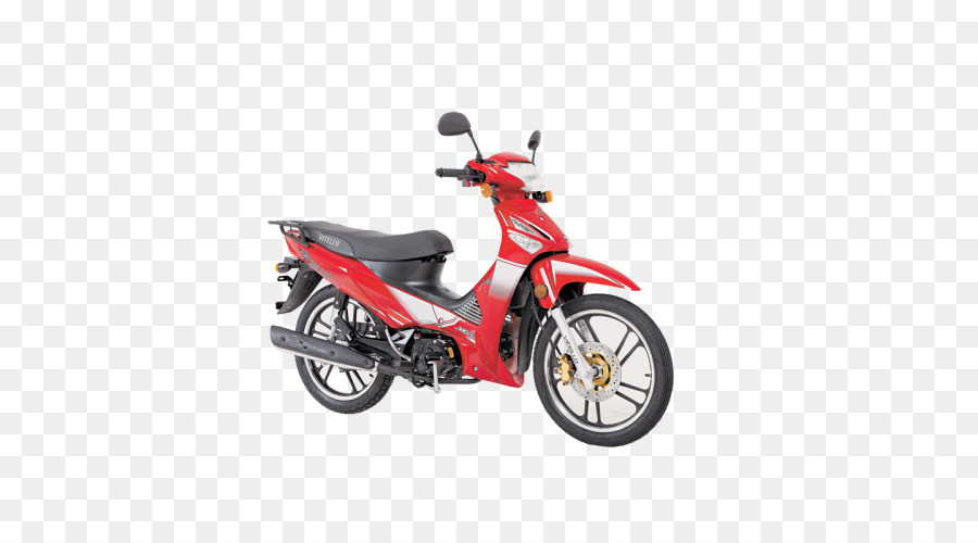 Sepeda Motor Merah Hitam，Skuter PNG