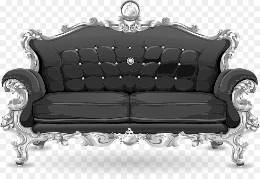 Sofa Hitam，Sofa PNG