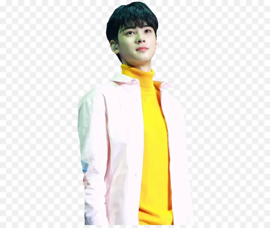 Orang Dengan Turtleneck Kuning，Mode PNG