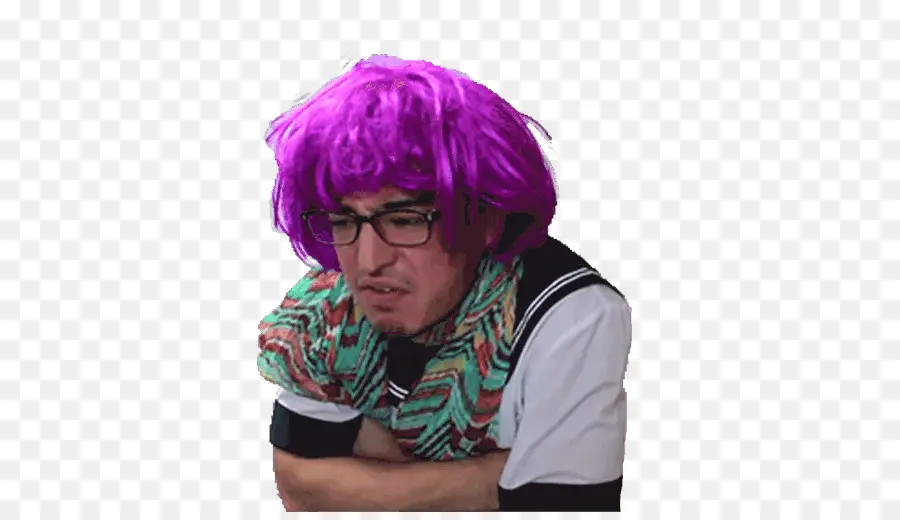 Orang Dengan Wig Ungu，Kostum PNG