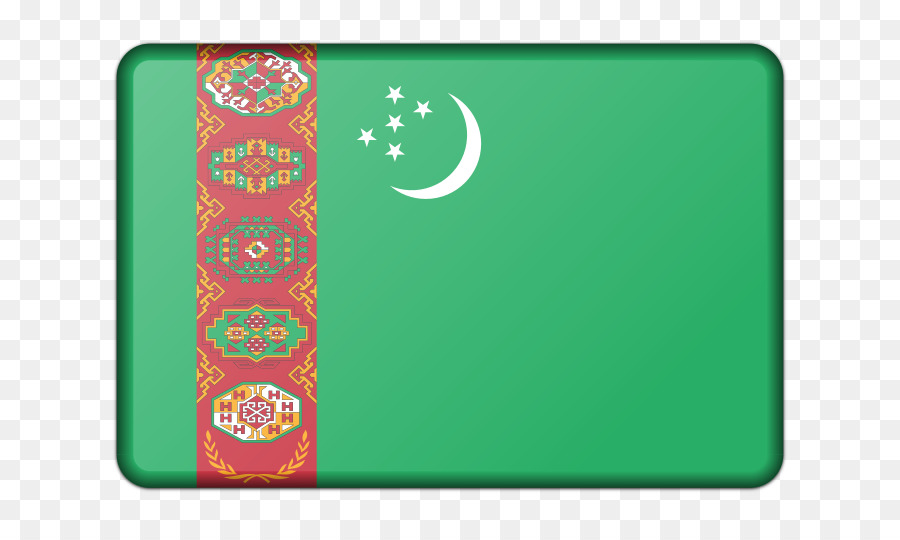 Turkmenistan，Bendera Turkmenistan PNG