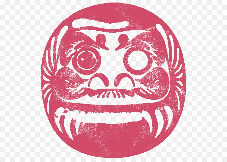 Boneka Daruma Merah，Jepang PNG