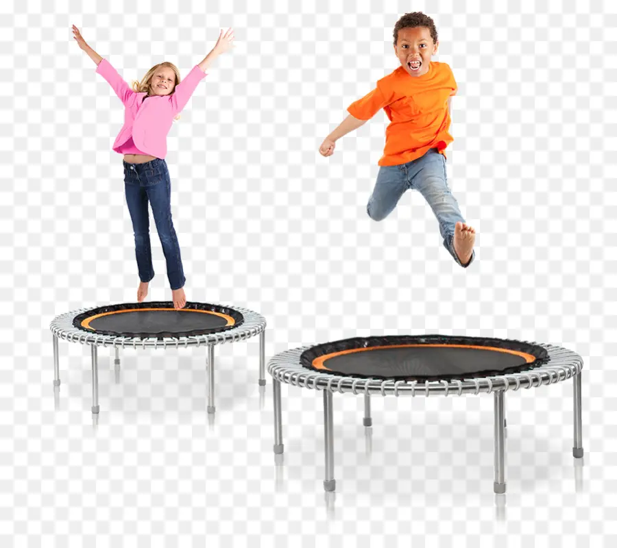 Anak Anak Di Trampolin，Melompat PNG