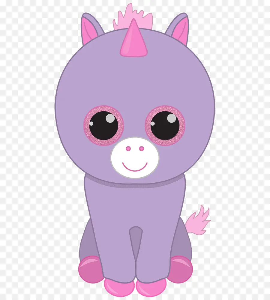 Unicorn Ungu，Imut Imut PNG