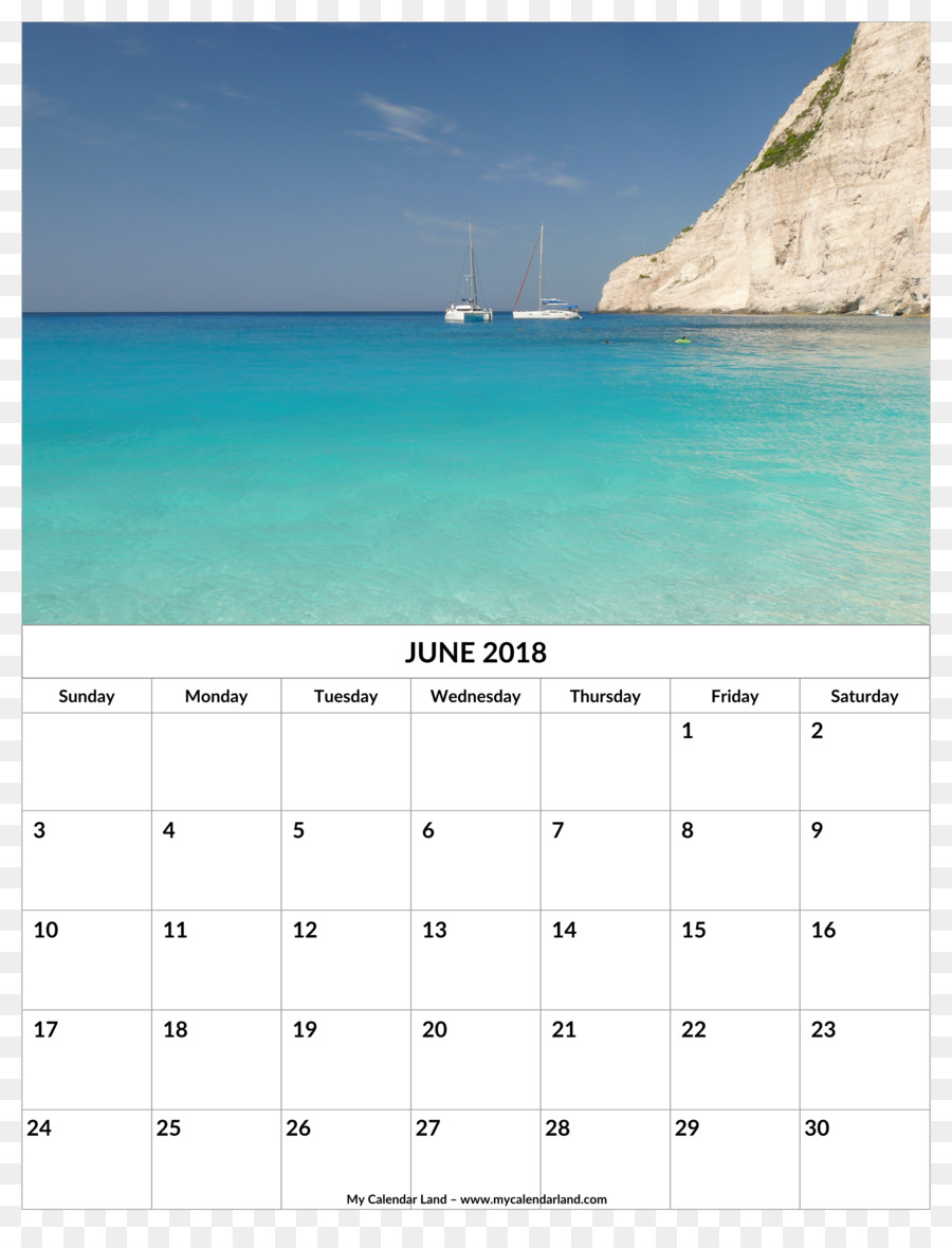 Kalender Juni 2018，Pantai PNG