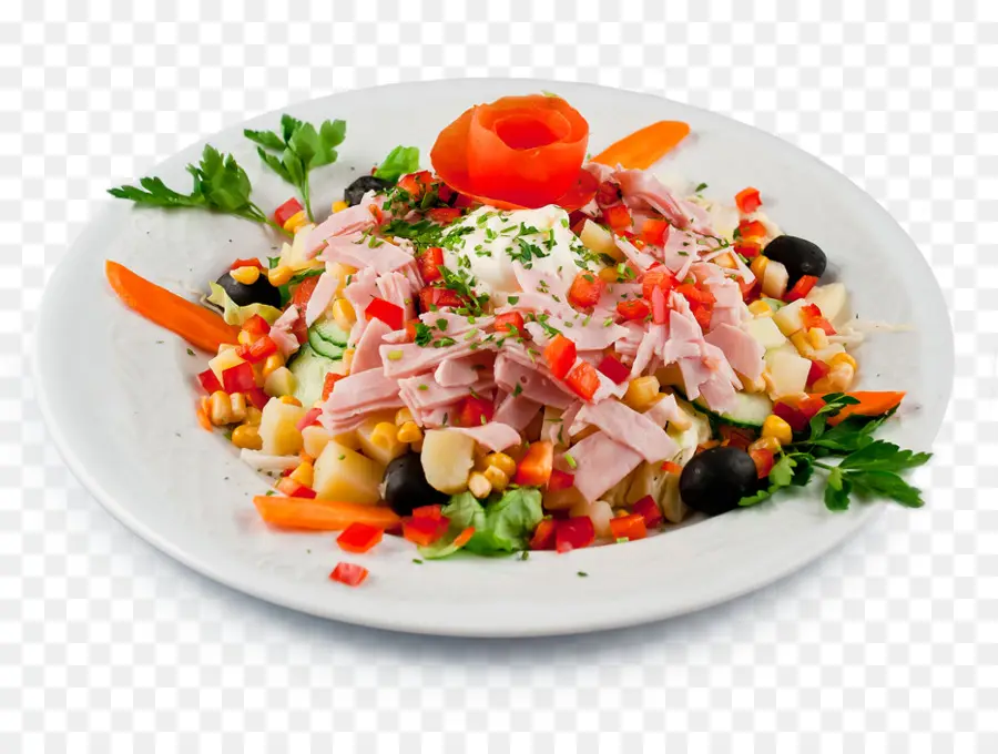 Piring Salad，Salad PNG