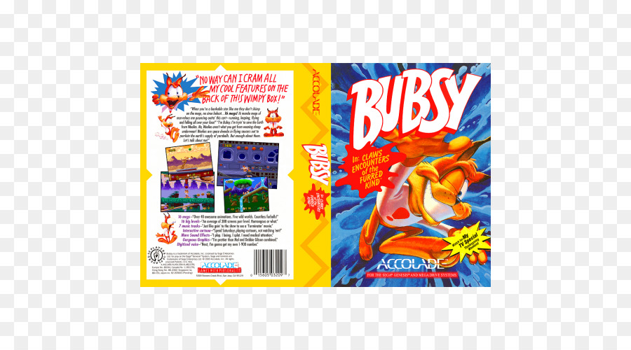 Bubsy Di Cakar Encounters Dari Jenis Berbulu，Bubsy 2 PNG