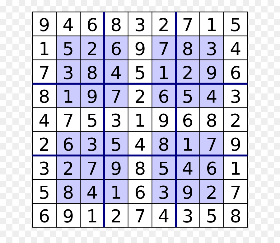 Teka Teki Sudoku，Angka PNG