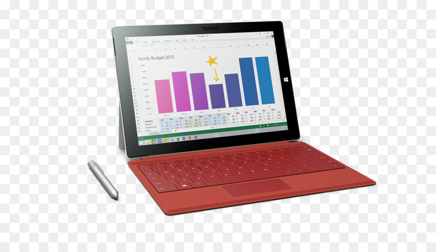 Surface Pro 3，Keyboard Komputer PNG