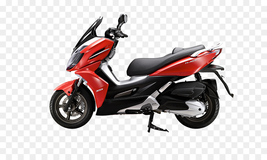 Sepeda Motor Merah Hitam，Skuter PNG