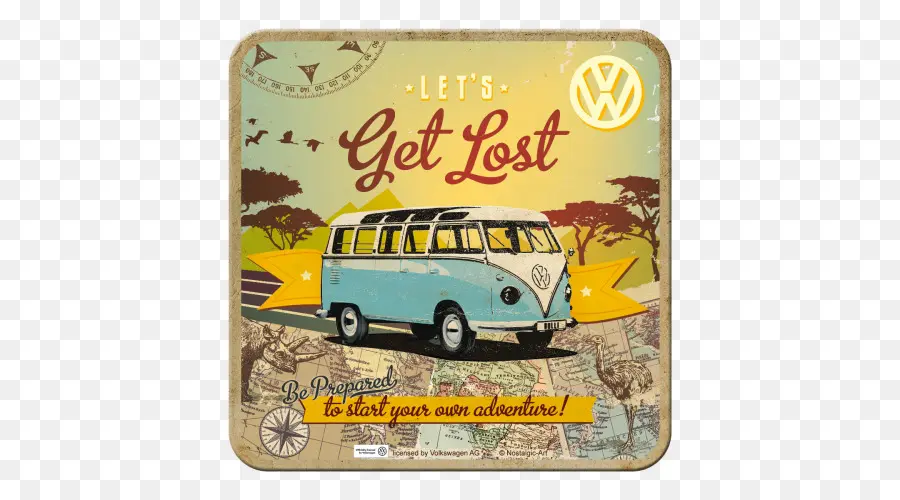 Volkswagen Bus，Mobil Van PNG